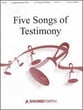 Five Songs of Testimony Handbell sheet music cover